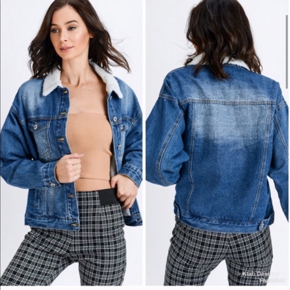 ๐ต๐ช๐ผ๐ฝ ๐ธ๐ท๐ฎ | Sherpa Lined Denim Jacket - Picture 3 of 4